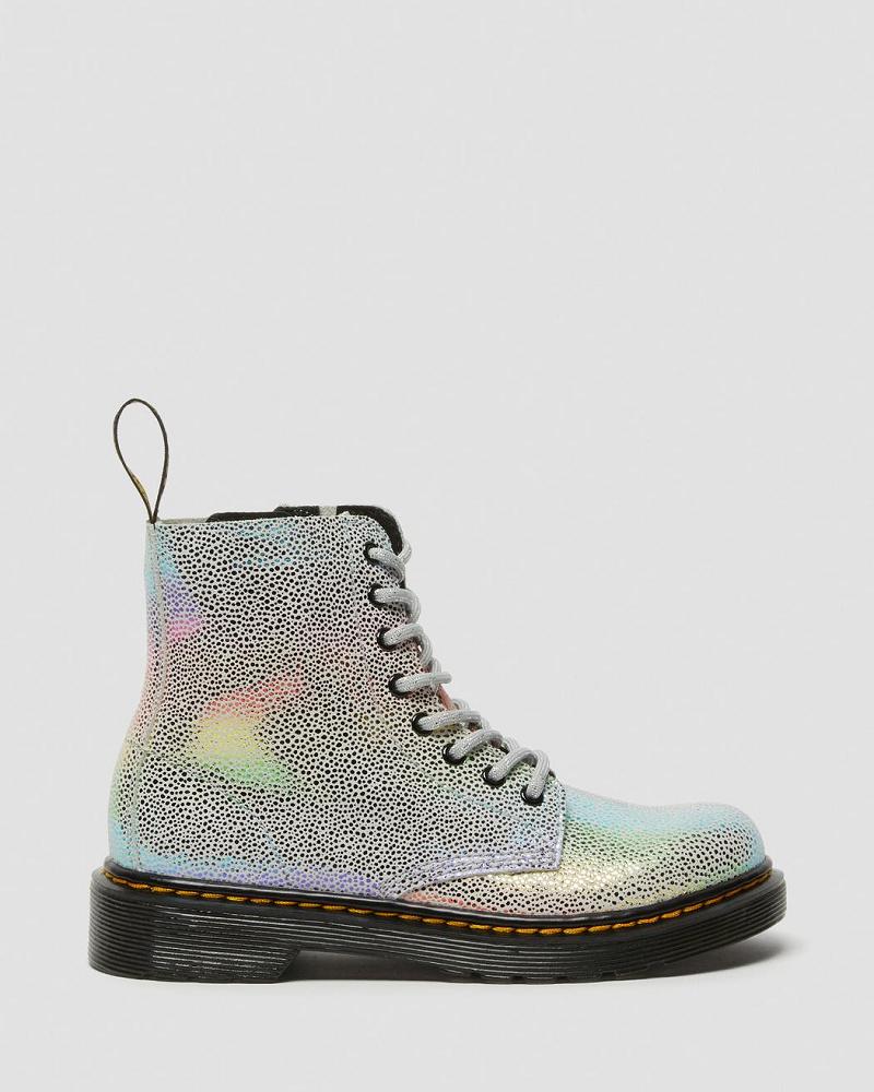 Dr Martens Junior 1460 Pascal Iridescent Snørestøvler Børn Flerfarvede | DK 683YXF